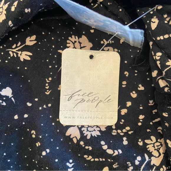 Free people black tess mini dress size small NWT - Picture 13 of 13